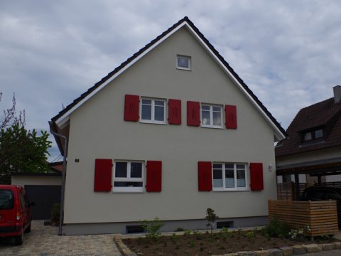 Schmid_Bau Einfamilienhaus Sanierung Erdarbeiten Kanalarbeiten Beton Abdichtung Pflasterarbeiten Natursteine Außentreppe Kellerabgang Rückstausicherung