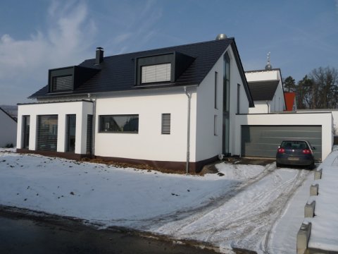 Schmid Bau Neubau Einfamilienwohnhaus Hochbau Ziegelbau Massivbau