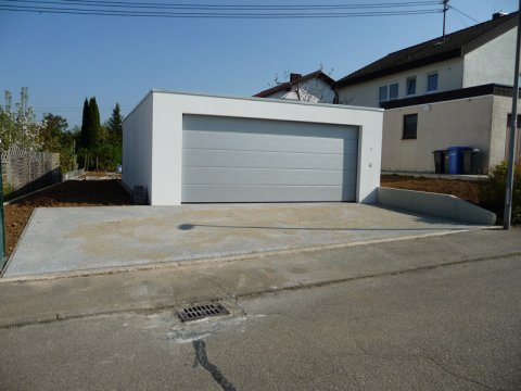 Schmid Bau Aussenanlagen Pflasterarbeiten Mauerscheiben Fundament Wegebau Zisterne Kanalarbeiten
